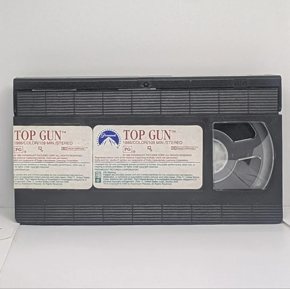 Top Gun (1986) VHS cassette movie